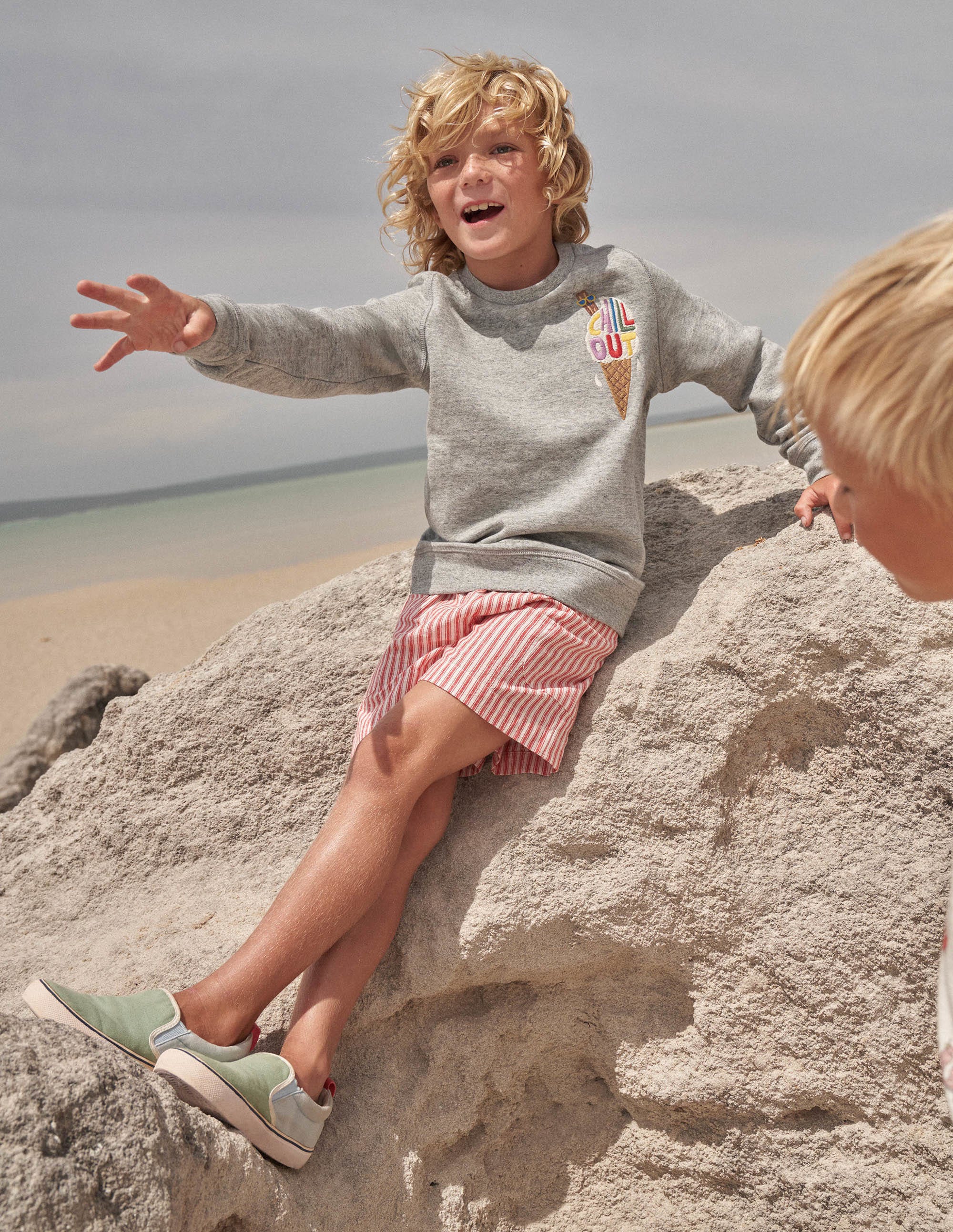 Graphic Sweatshirt-Grey Ice Cream - Image 4