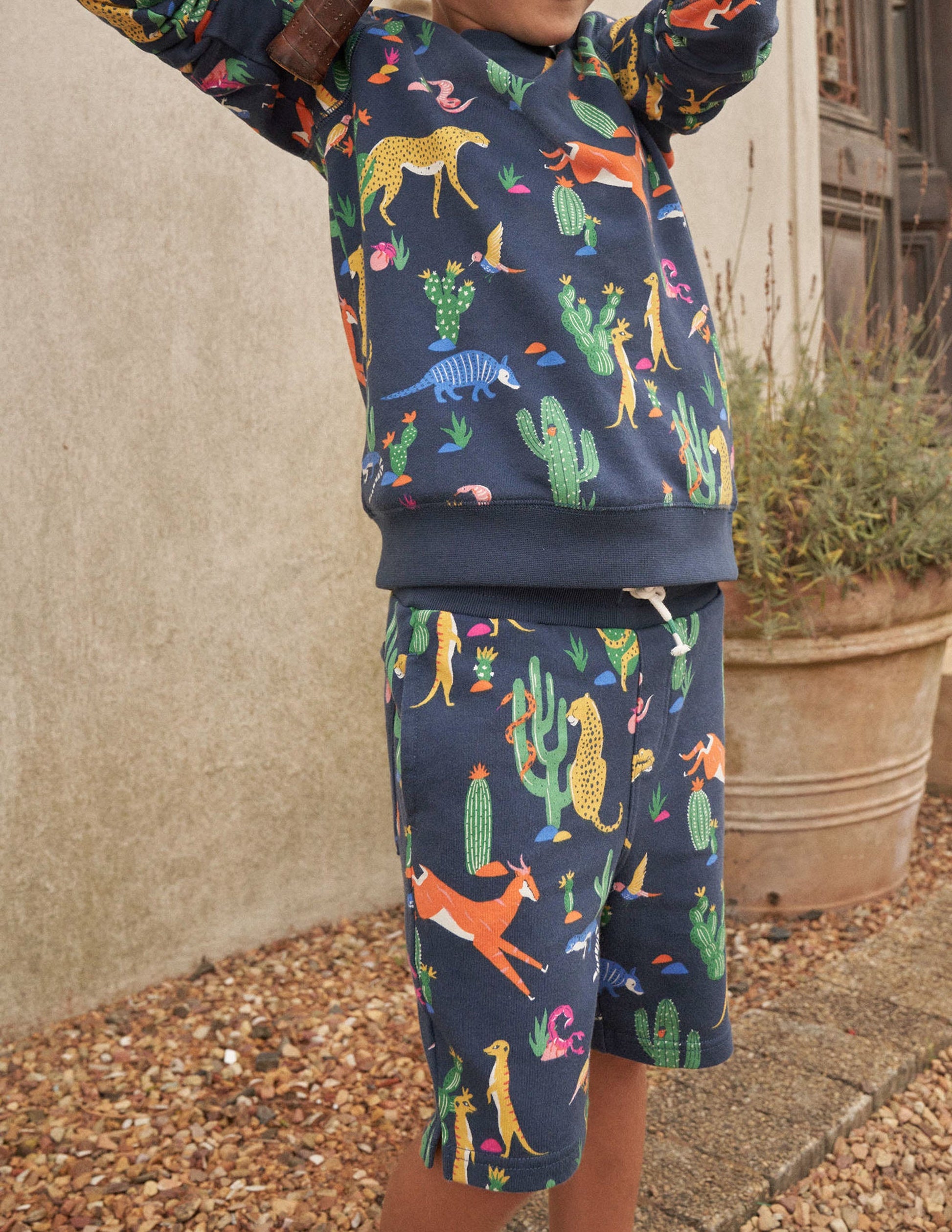Printed Jersey Shorts-Multi Animals-4