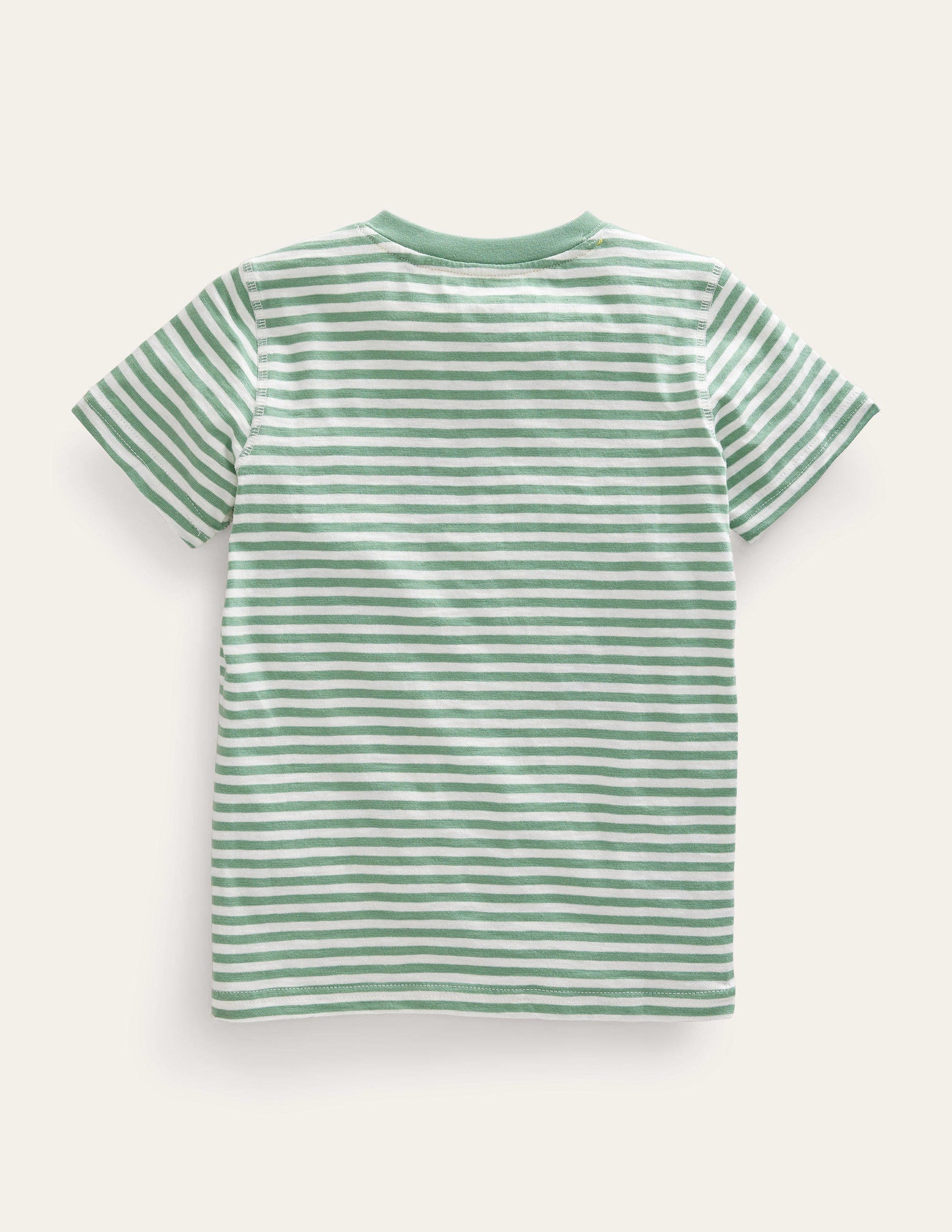 Washed Cotton Henley T-shirt-Pea Green-2