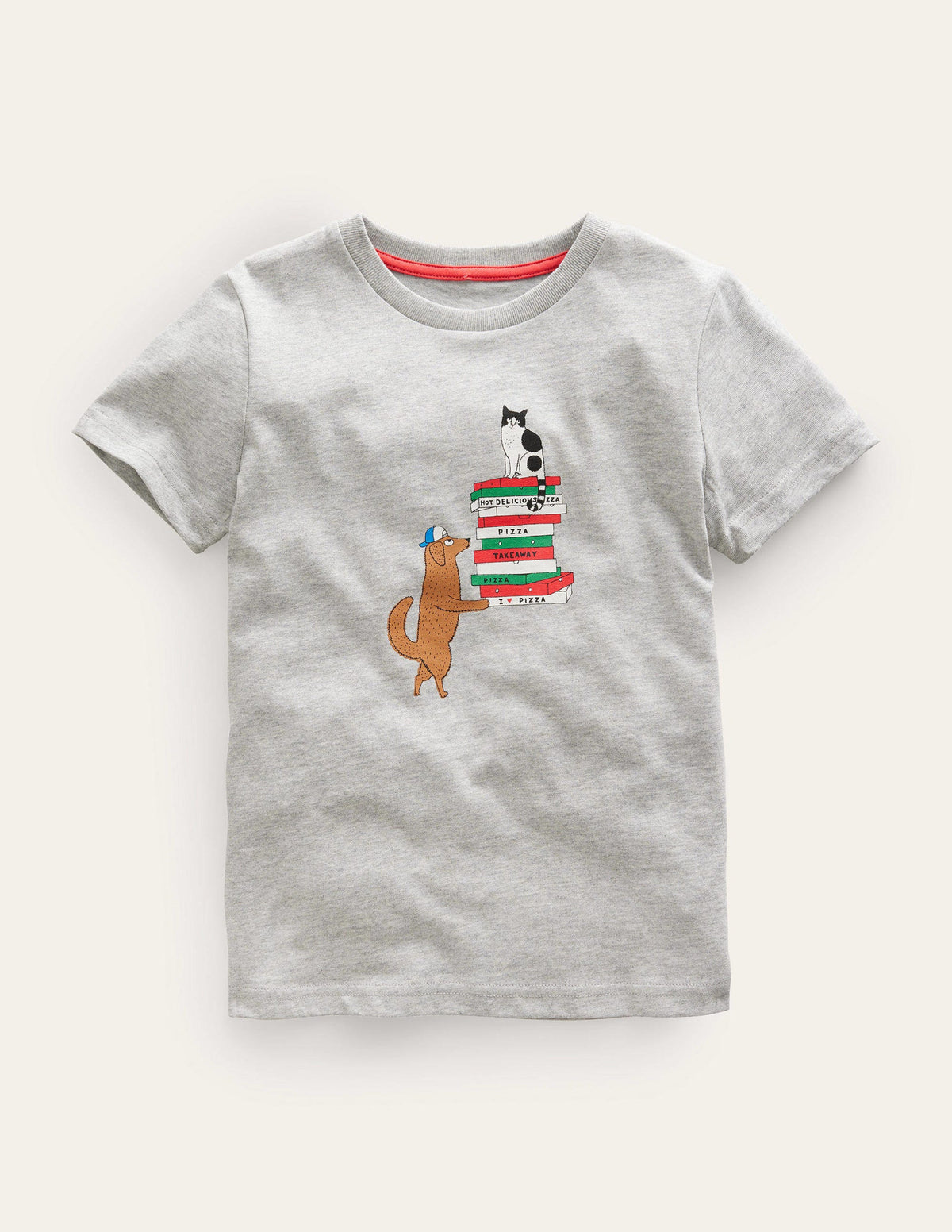 Novelty T-shirt-Grey Marl Dog-1