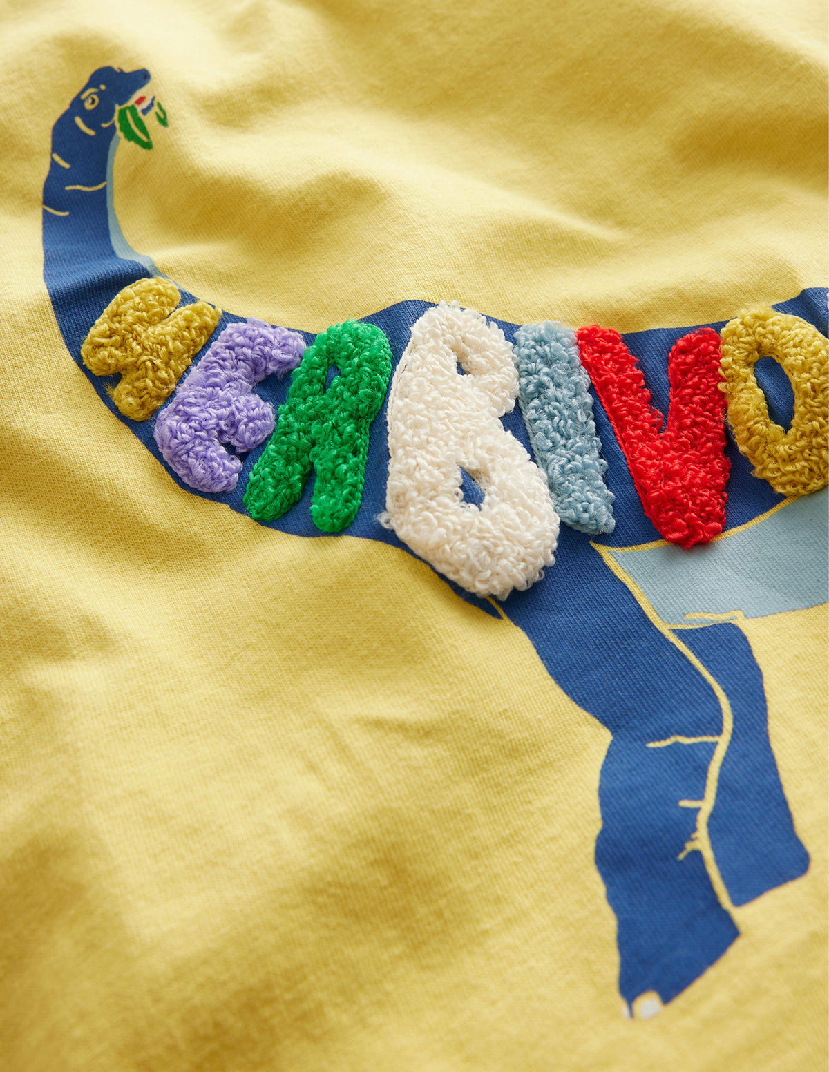 Relaxed Logo T-shirt-Buttercup Yellow Dinosaur - Image 3
