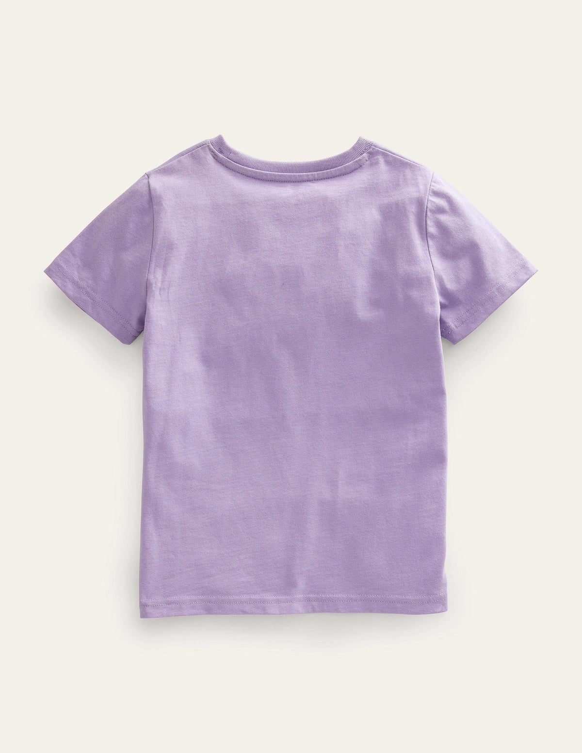 Graphic-Print Cotton T-Shirt-Misty Lavender - Image 2
