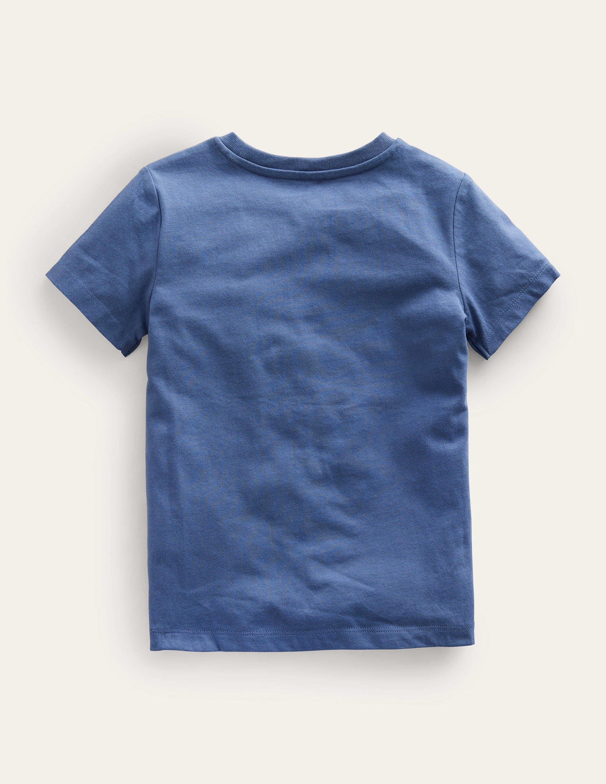 Chain Stitch Logo T-shirt-Robot Blue Fire Engine-2