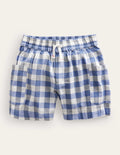 Pocket Shorts-Delft Gingham