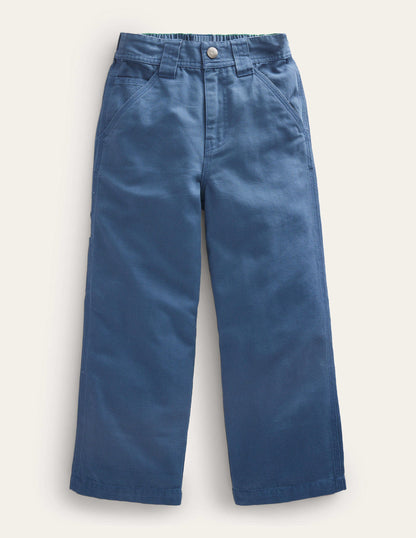 Canvas Trousers-Robot Blue-1