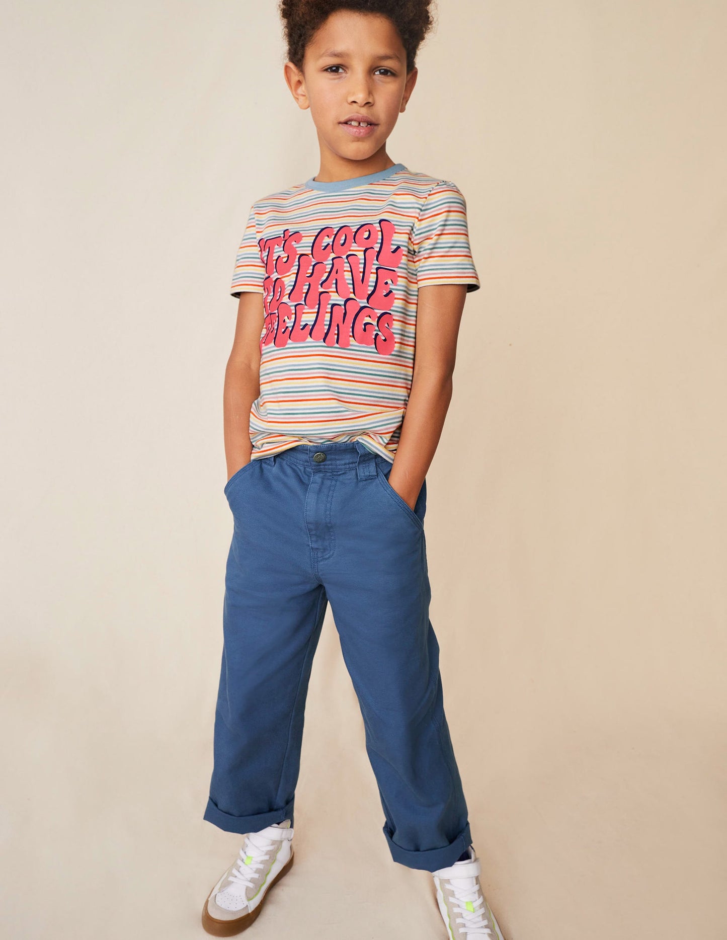 Canvas Trousers-Robot Blue