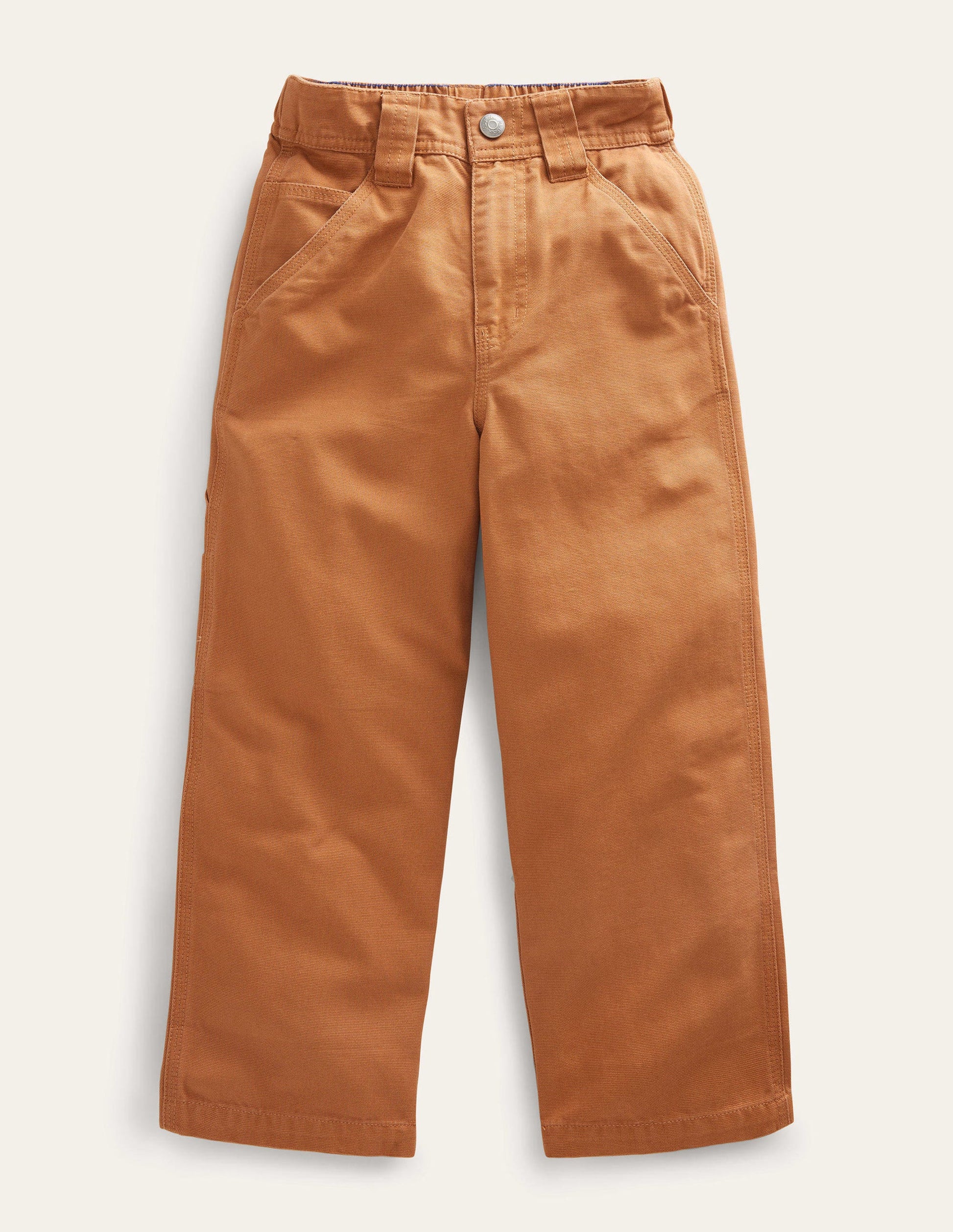 Canvas Trousers-Butterscotch Brown-1