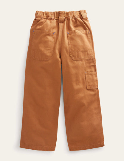 Canvas Trousers-Butterscotch Brown-2