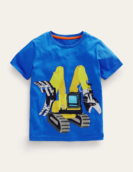 Appliqué T-shirt-Cabana Blue Digger