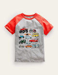 Grid Fact Raglan-Strawberry Tart Red Wheels