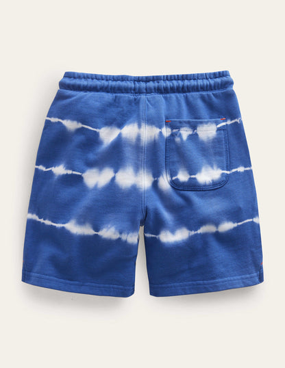 Tie Dye Garment Shorts-Indigo Tie Dye