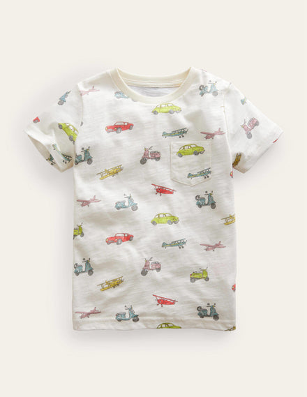 All-over Printed T-Shirt-Multi Cars