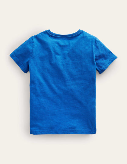 Appliqué T-shirt-Brilliant Blue Tiger Claw-3