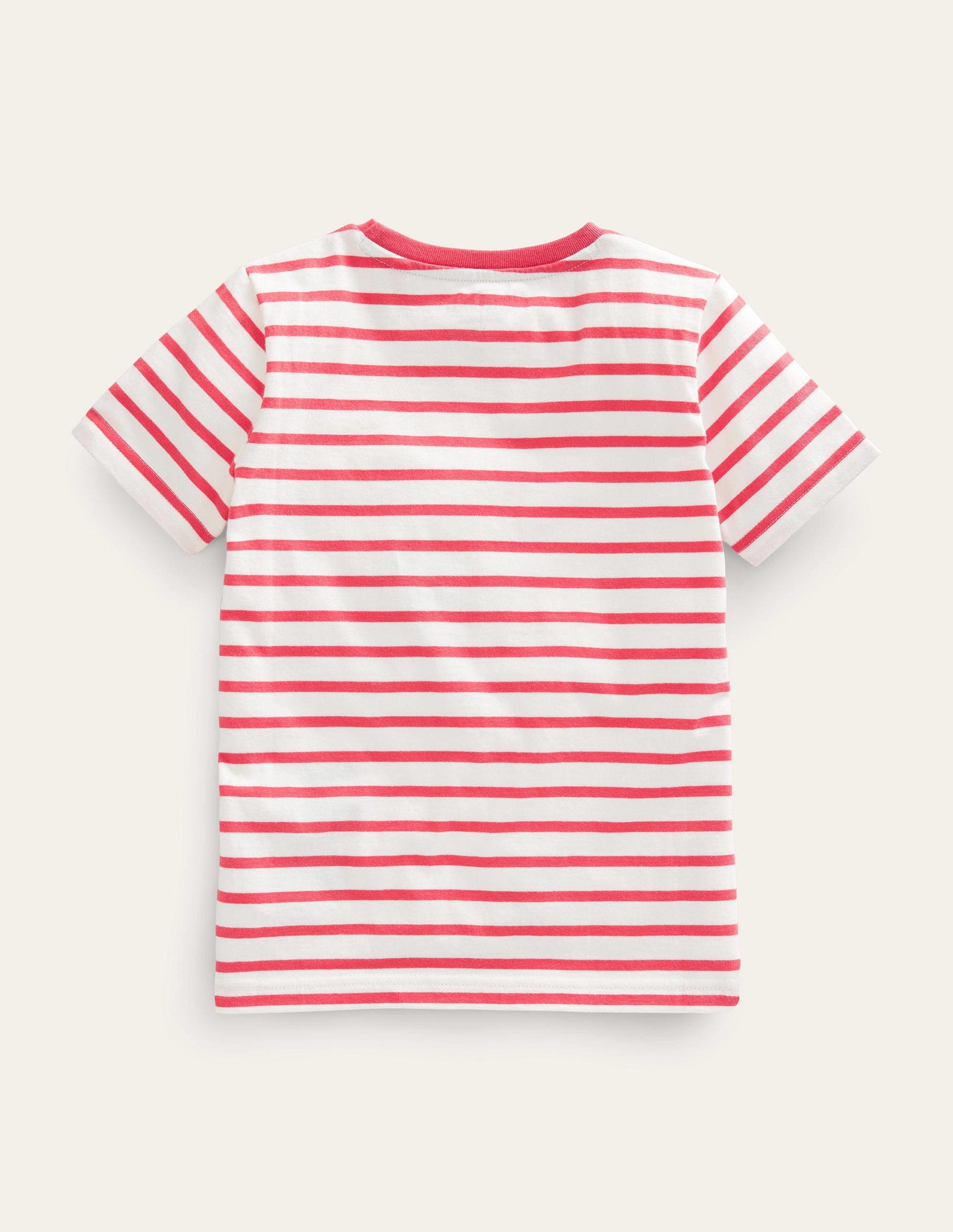 Appliqué Animal T-shirt-Ivory/Jam Guinea Pig-2