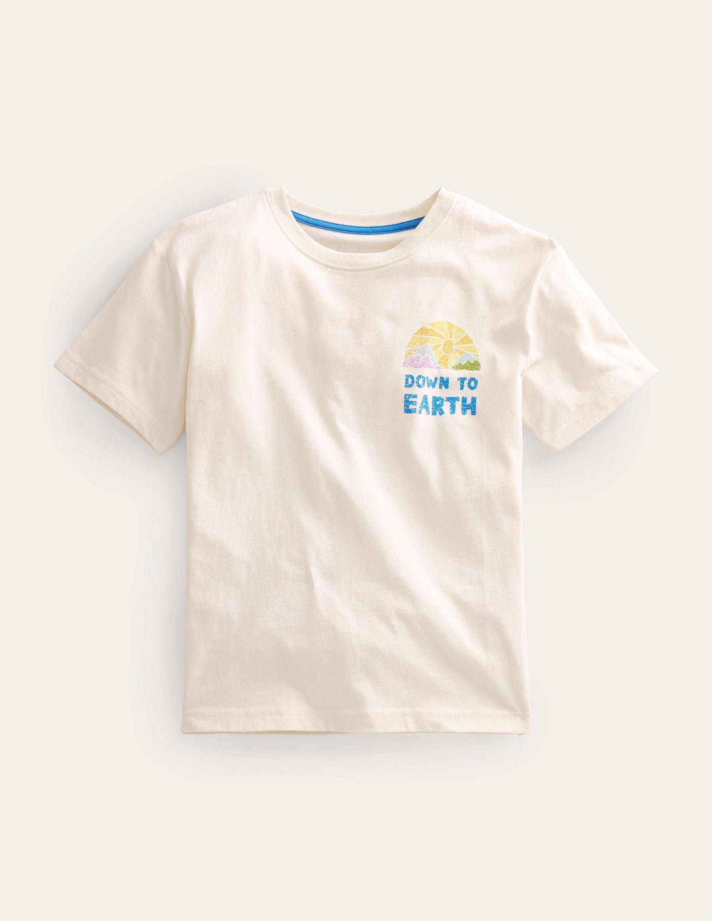 Front and Back Logo T-shirt-Ivory Sun