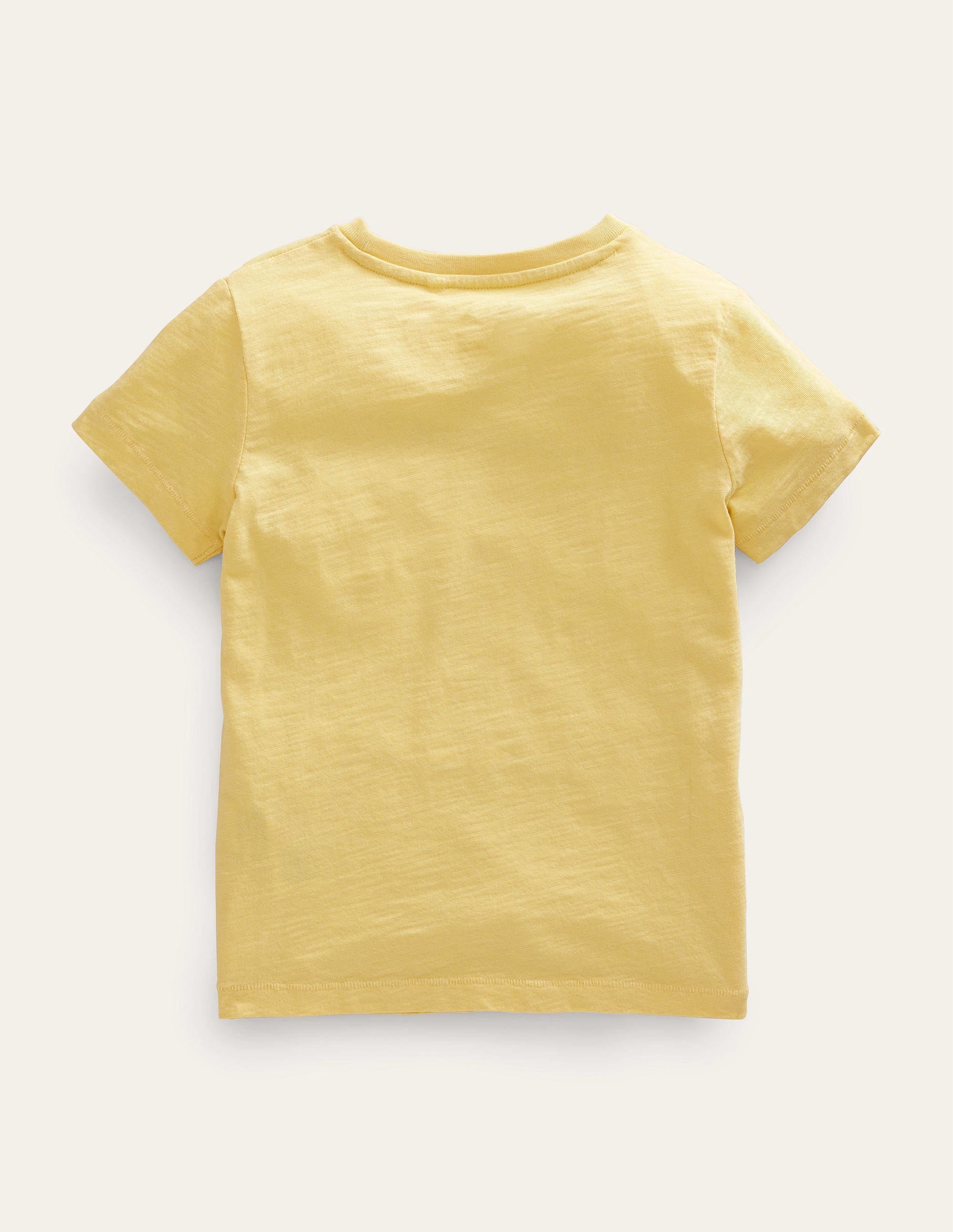 Washed Slub T-shirt-Buttercup Yellow - Image 2