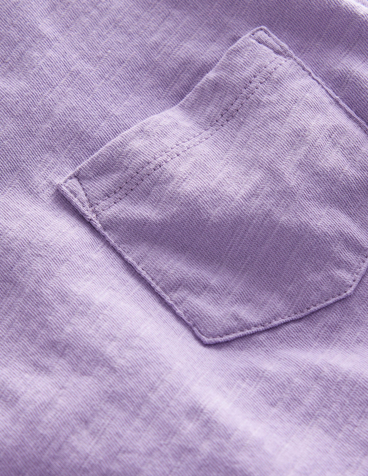 Washed Slub T-shirt-Misty Lavender-3