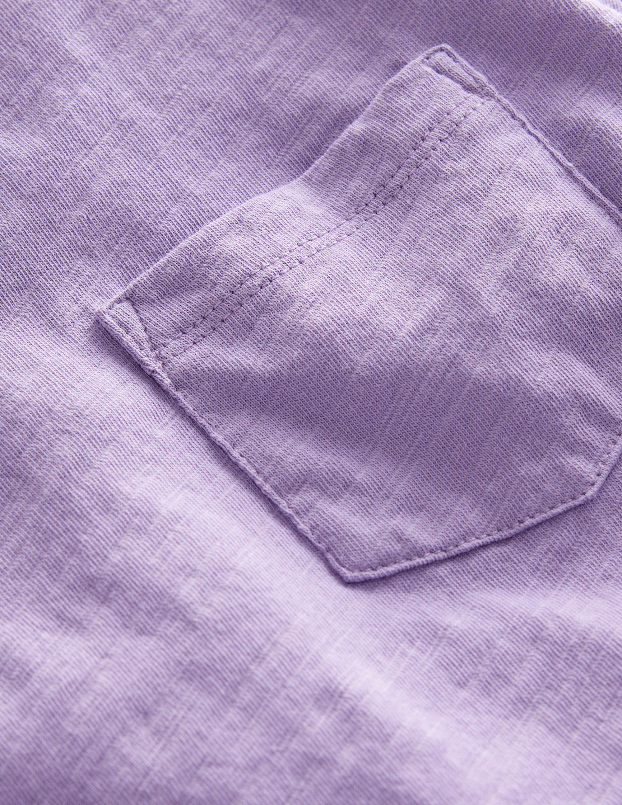 Washed Slub T-shirt-Misty Lavender - Image 3