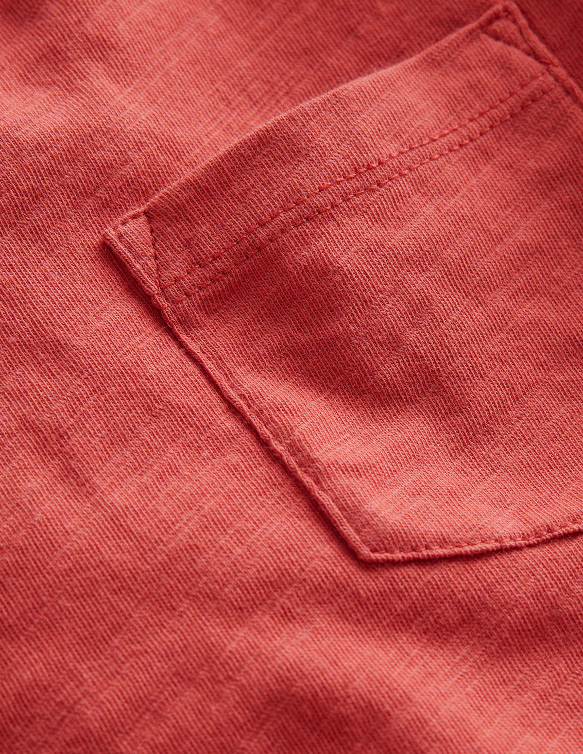 Washed Slub T-shirt-Washed Jam Red-3