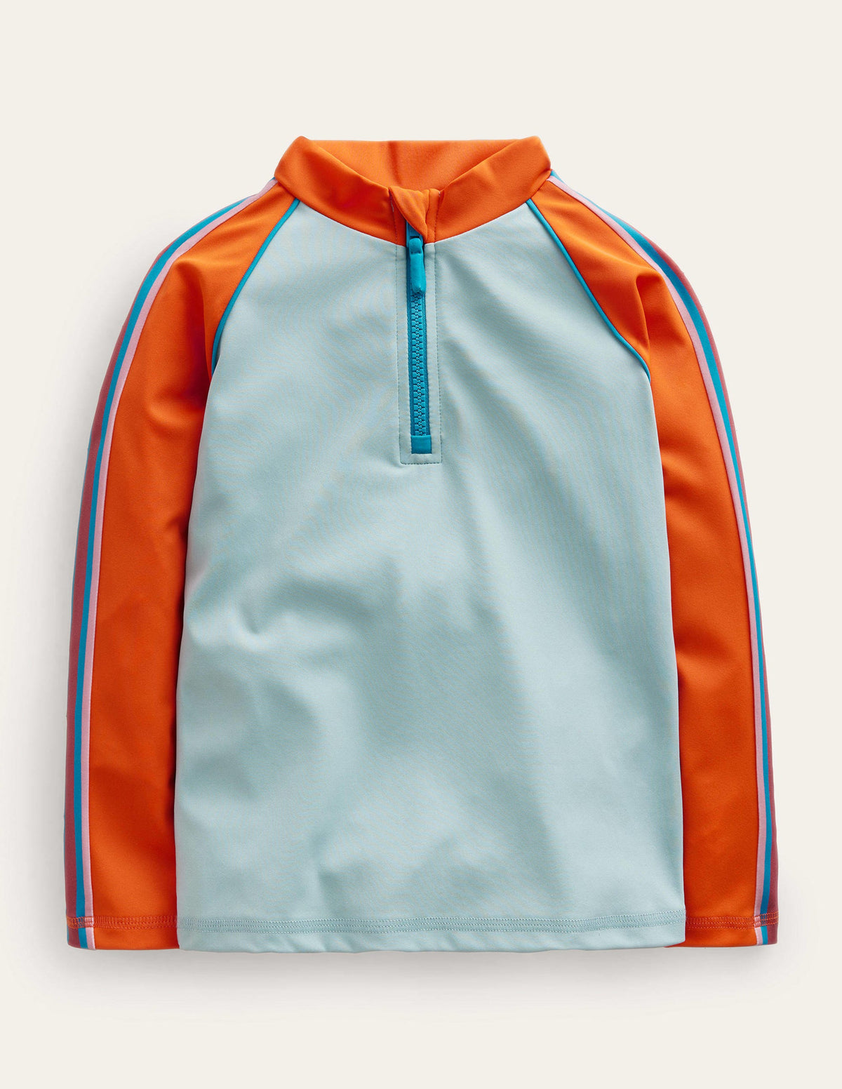 Half Zip Rash Vest-Tourmaline-1