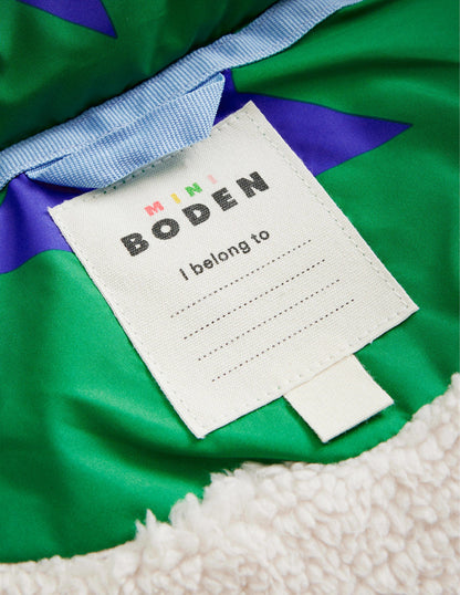 2-in-1 Padded Coat-Deep Green Star-5