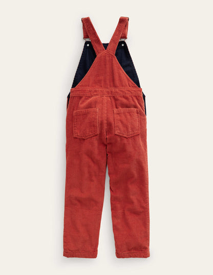 Cord Utility Dungarees-Roasted Chestnut-2