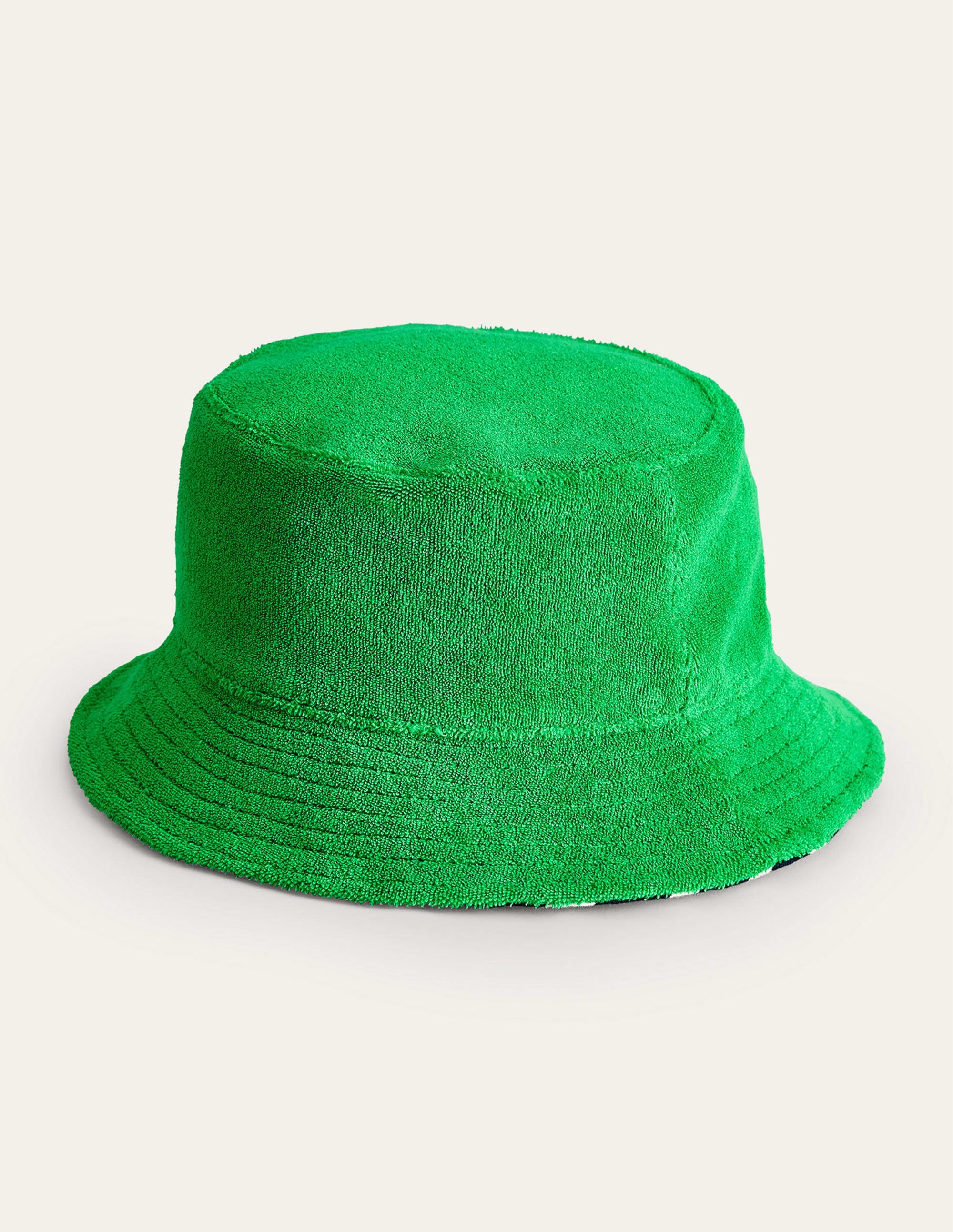 Towelling Hat-Navy Stripe - Image 1