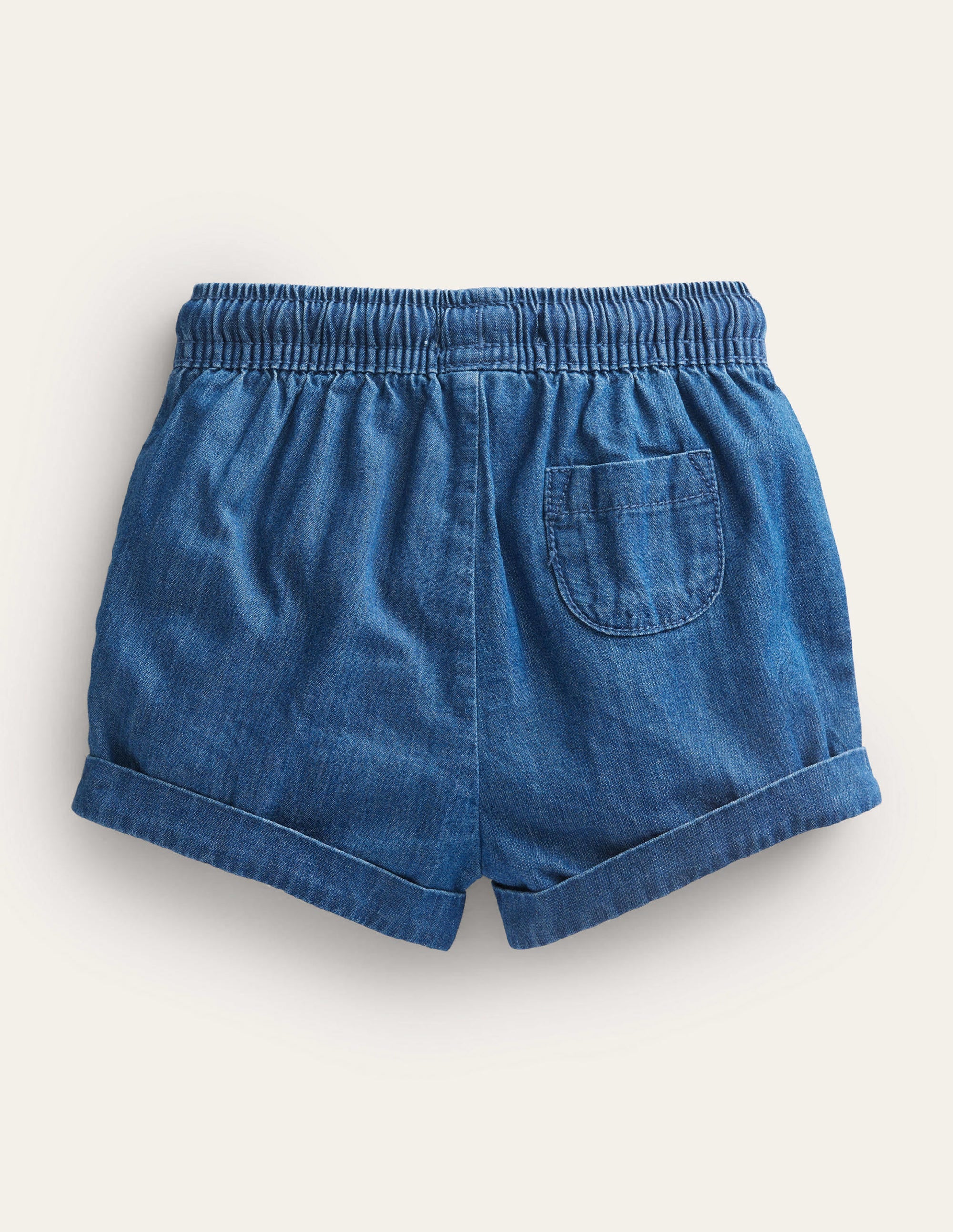 Woven Shorts-Mid Chambray - Image 2