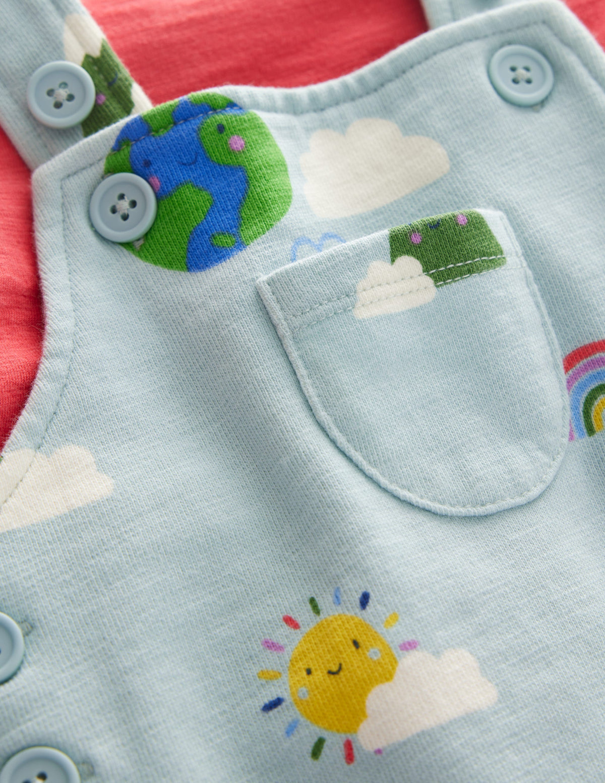 Jersey Dungaree Set-Multi Weather - Image 3