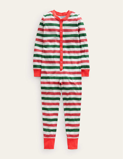 Snug All-In-One Pyjamas-Multi Stripe-2