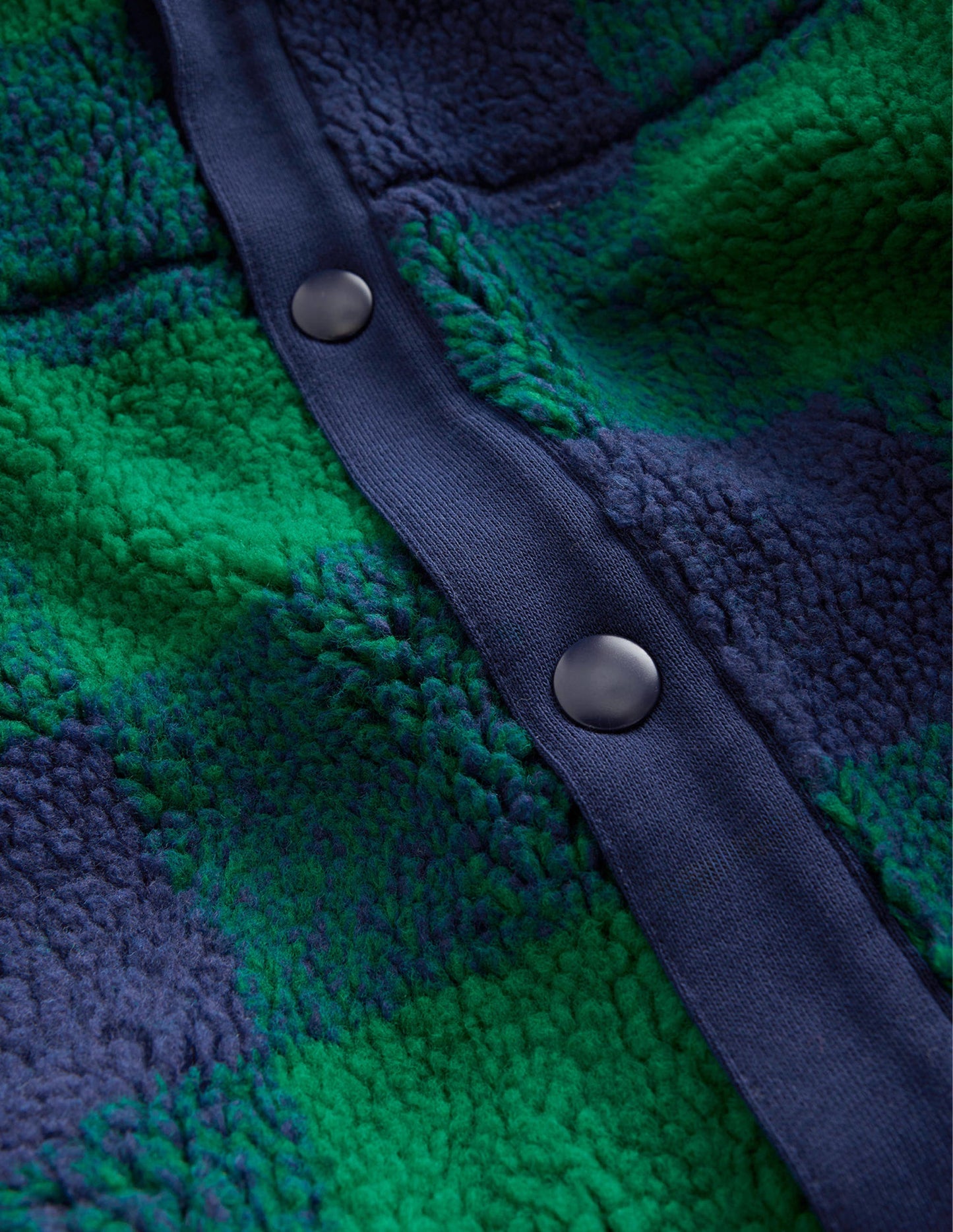 Borg Chuck-on Jacket-Green Check