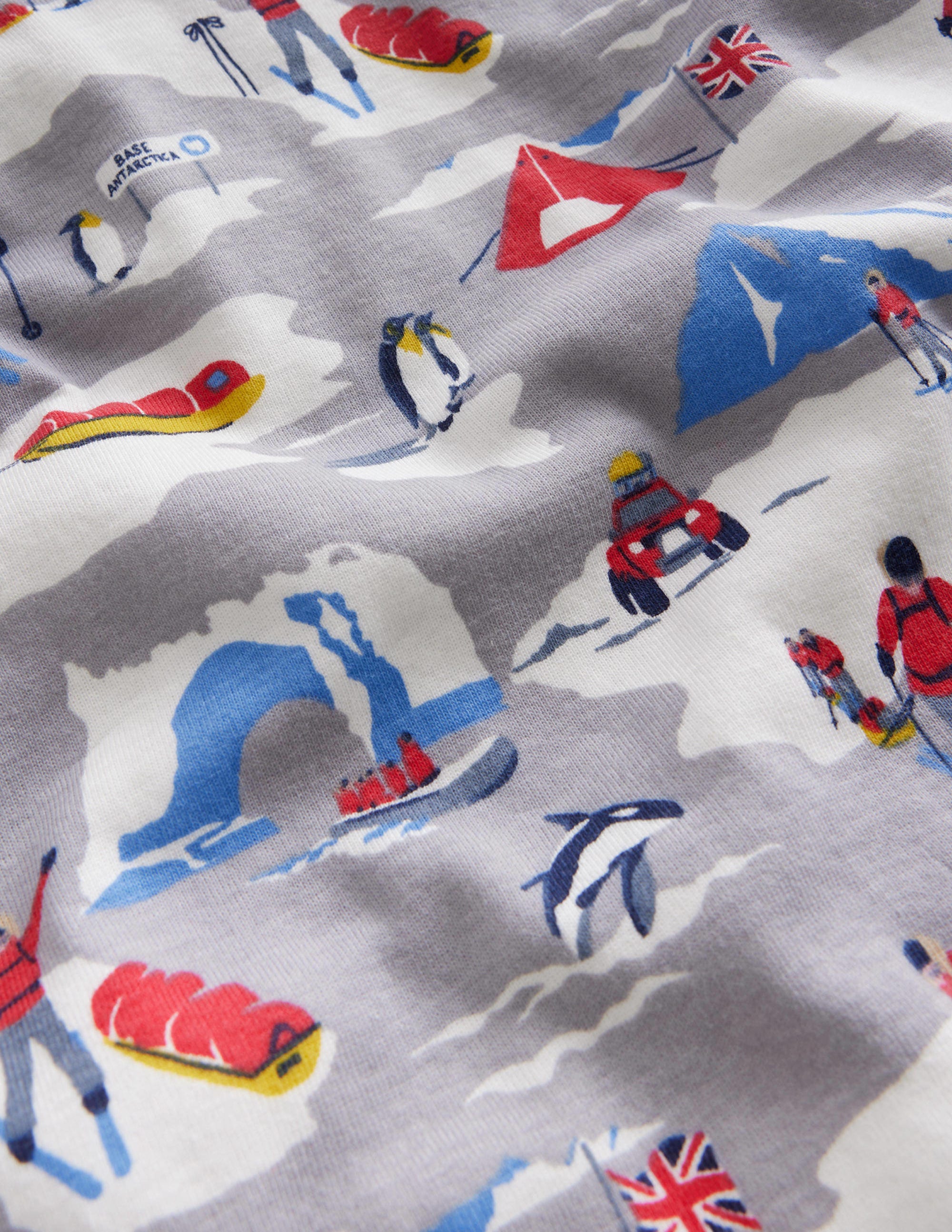 Snug Single Long John Pyjamas-Grey Explorer - Image 3
