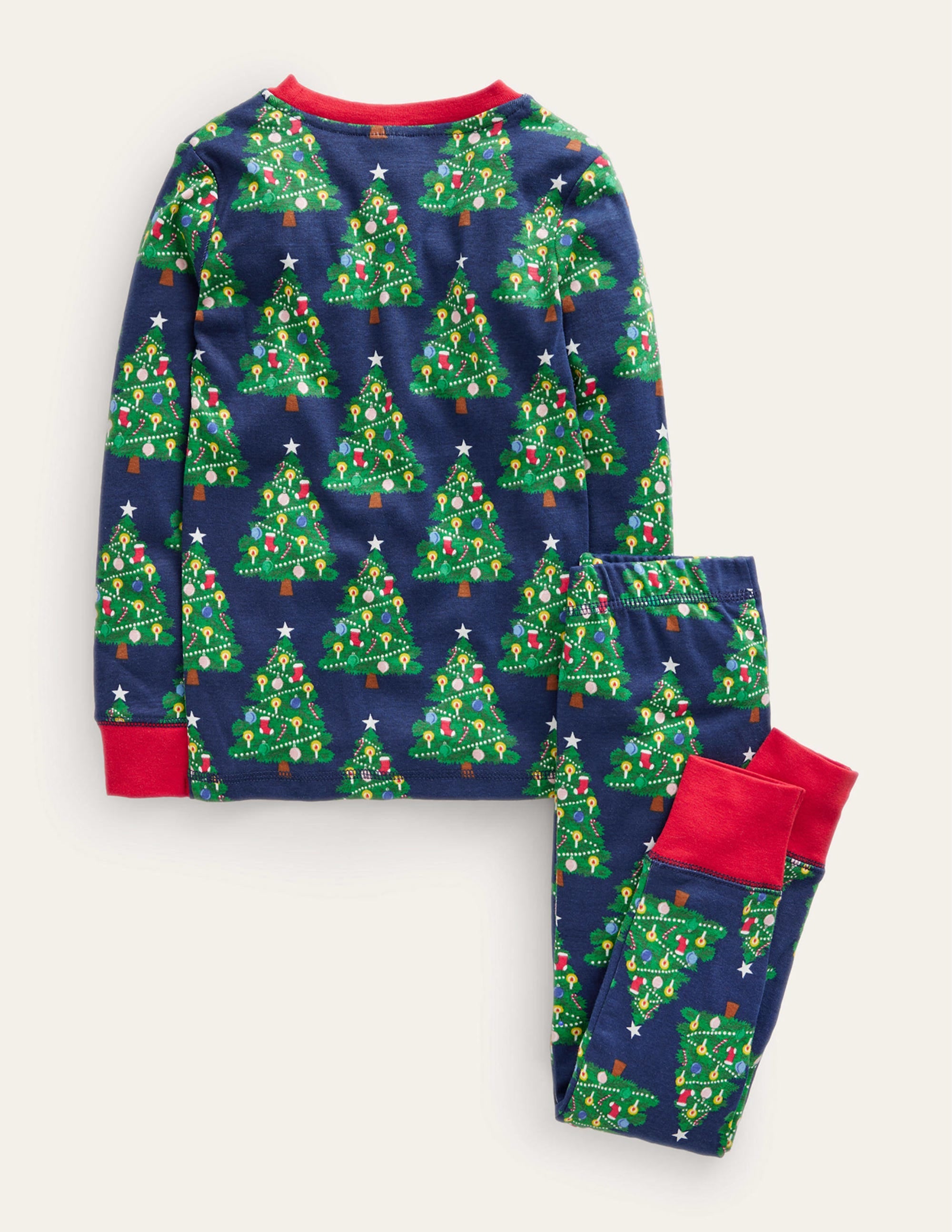 Single Glow-in-the-dark Pyjama-College Navy Christmas - Image 2