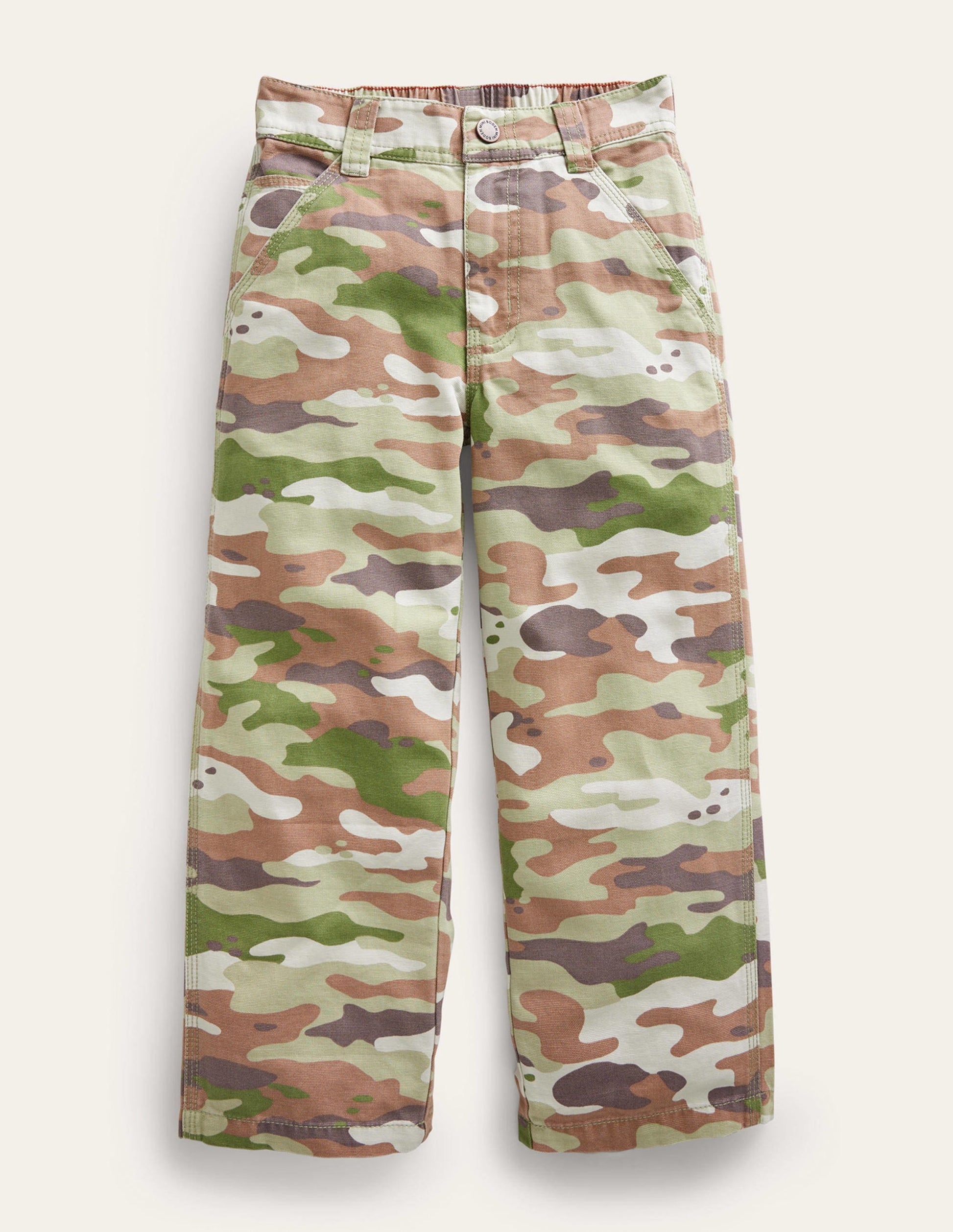 Canvas Trousers-Green Camo-1