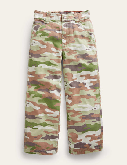 Canvas Trousers-Green Camo-1