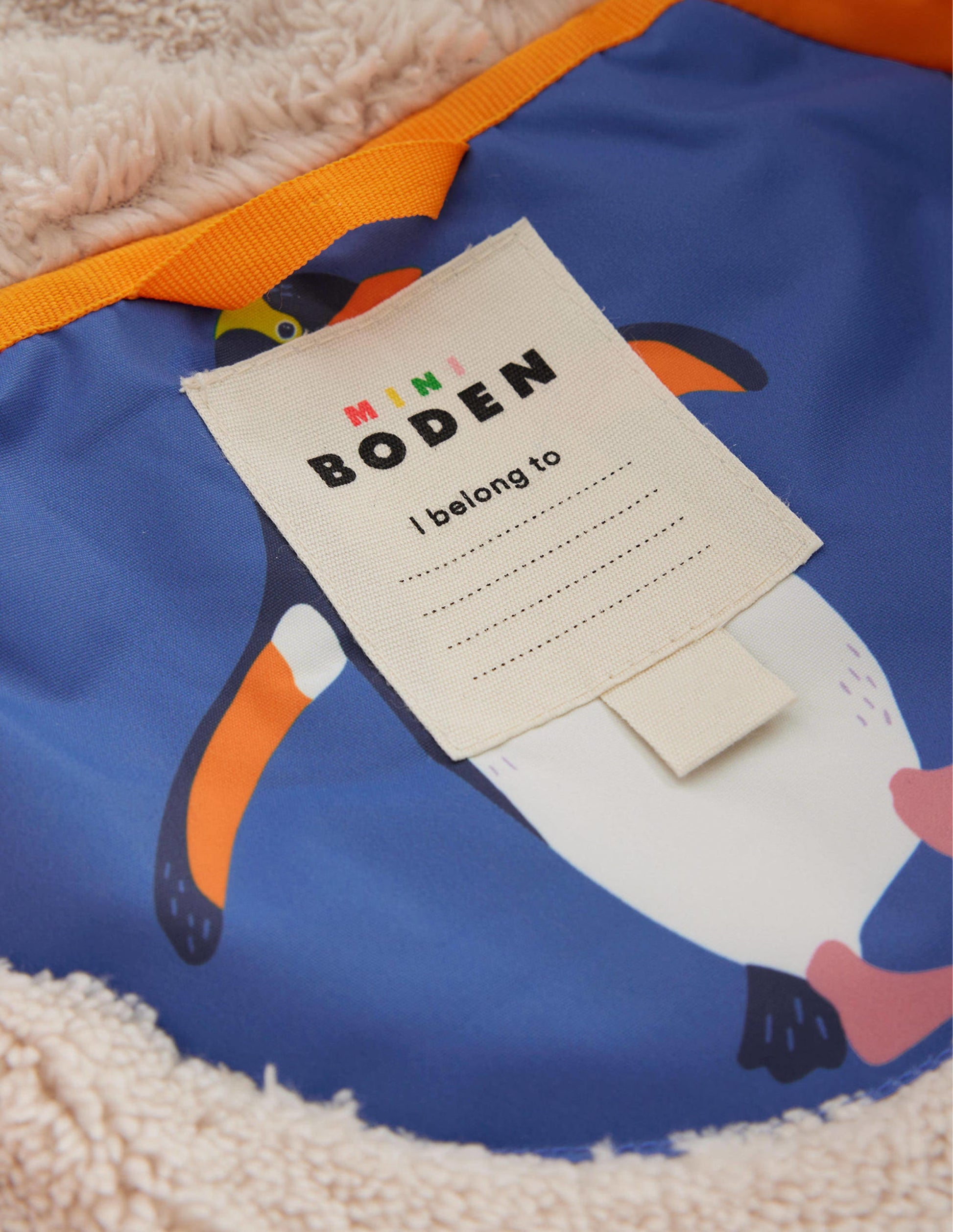 Sherpa Lined Anorak-Penguin Print-4