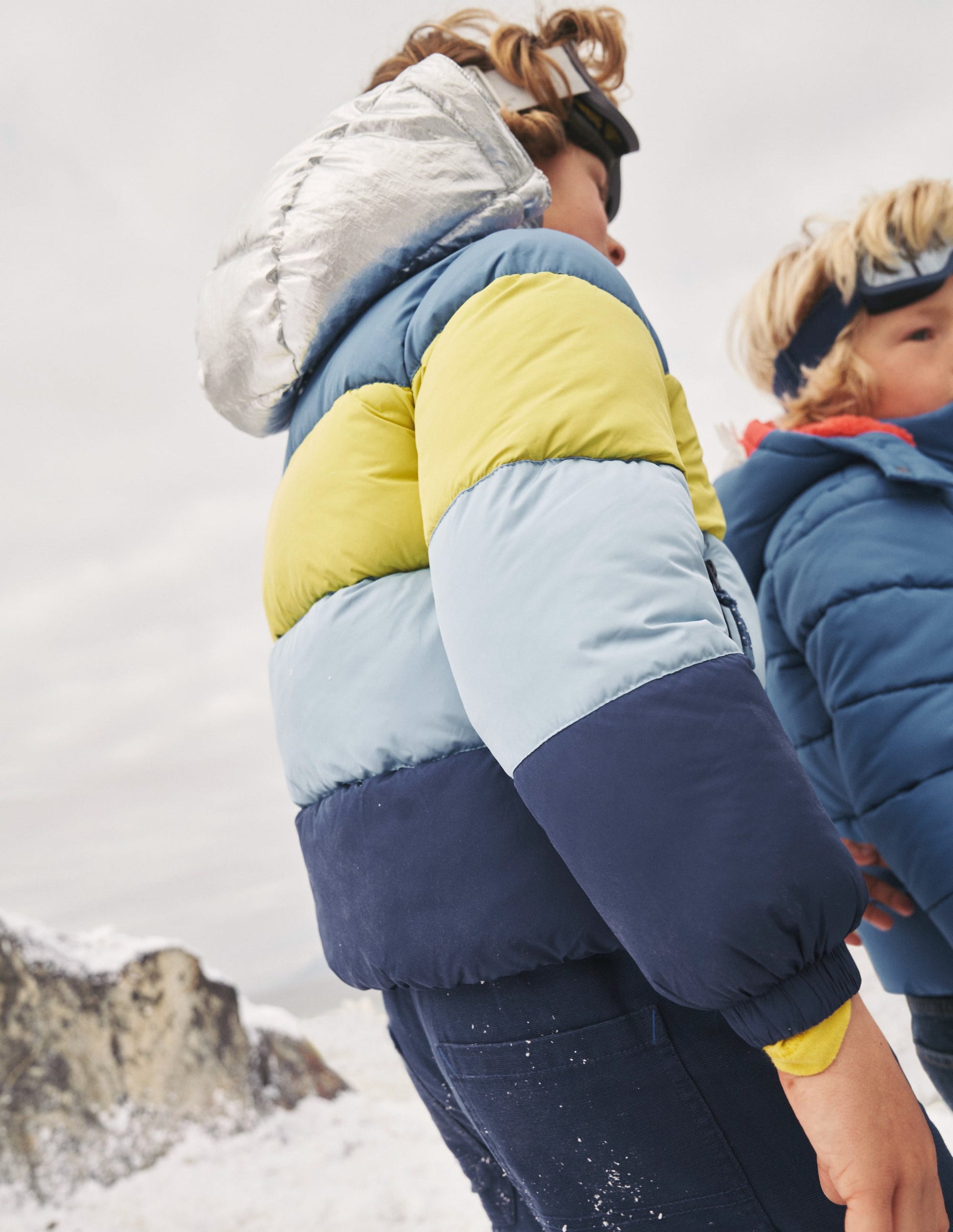 Ultimate Padded Coat-Gooseberry / Delft Colourblock-6