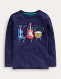 Musical Instruments T-shirt-College Navy Music