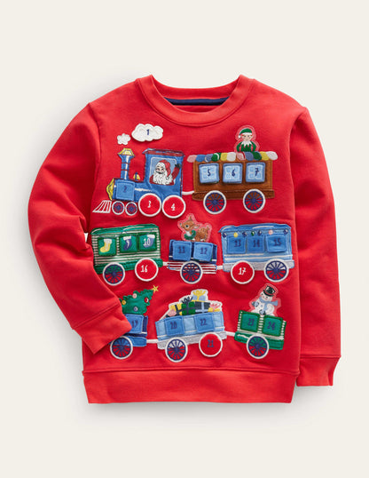Advent Calendar Sweatshirt-Red-1