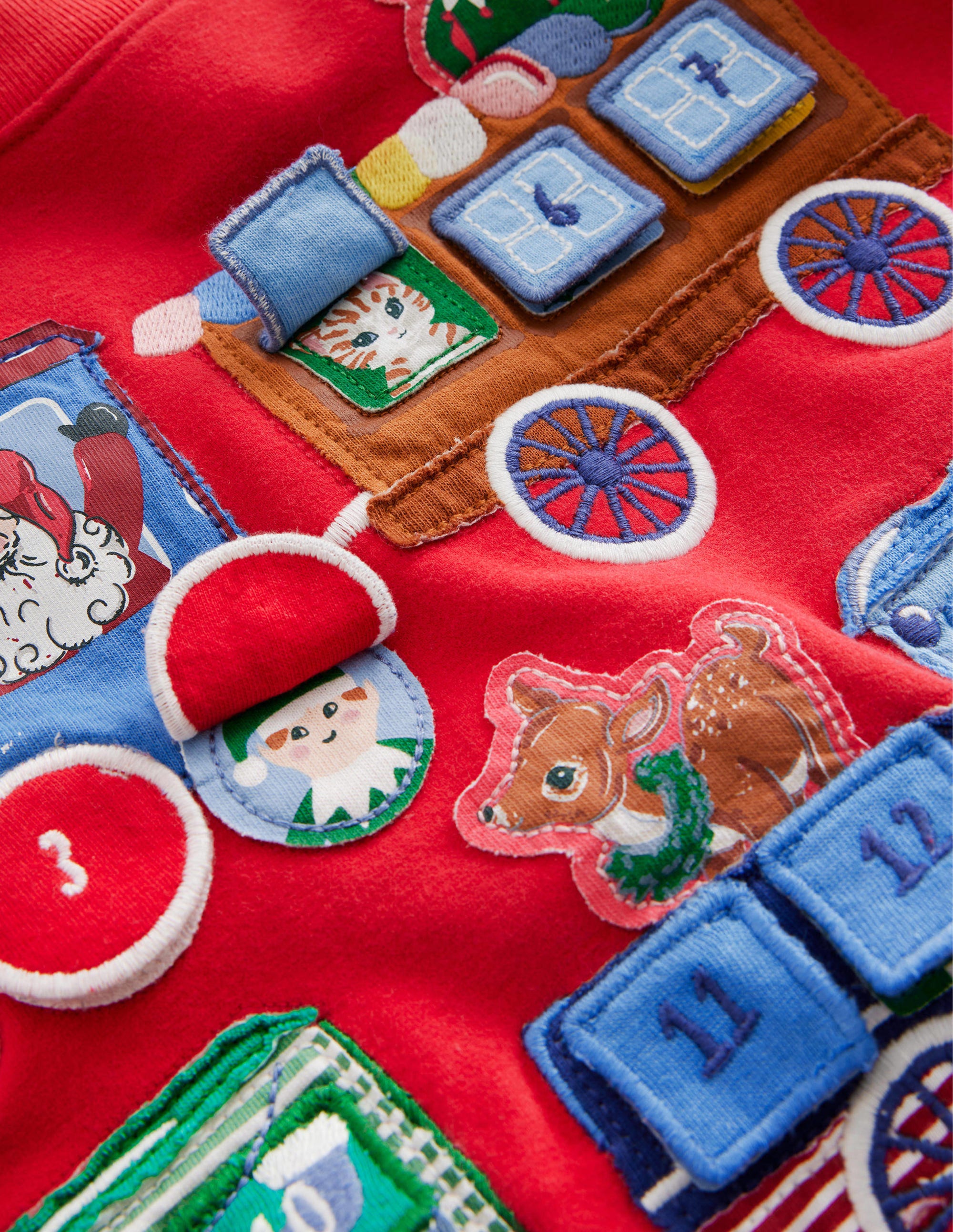 Advent Calendar Sweatshirt-Red - Image 3