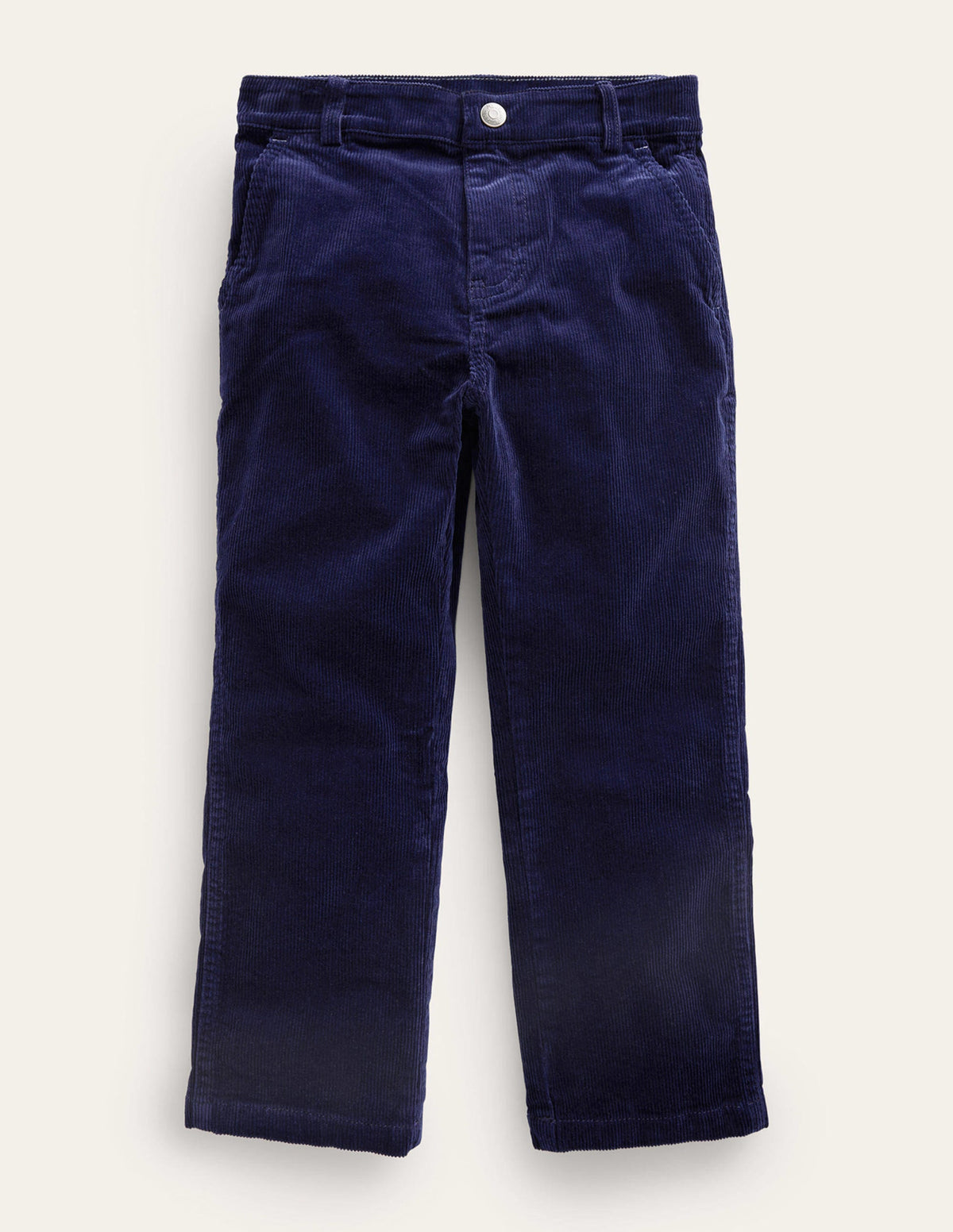 Straight Leg Cord Trousers-College Navy-1