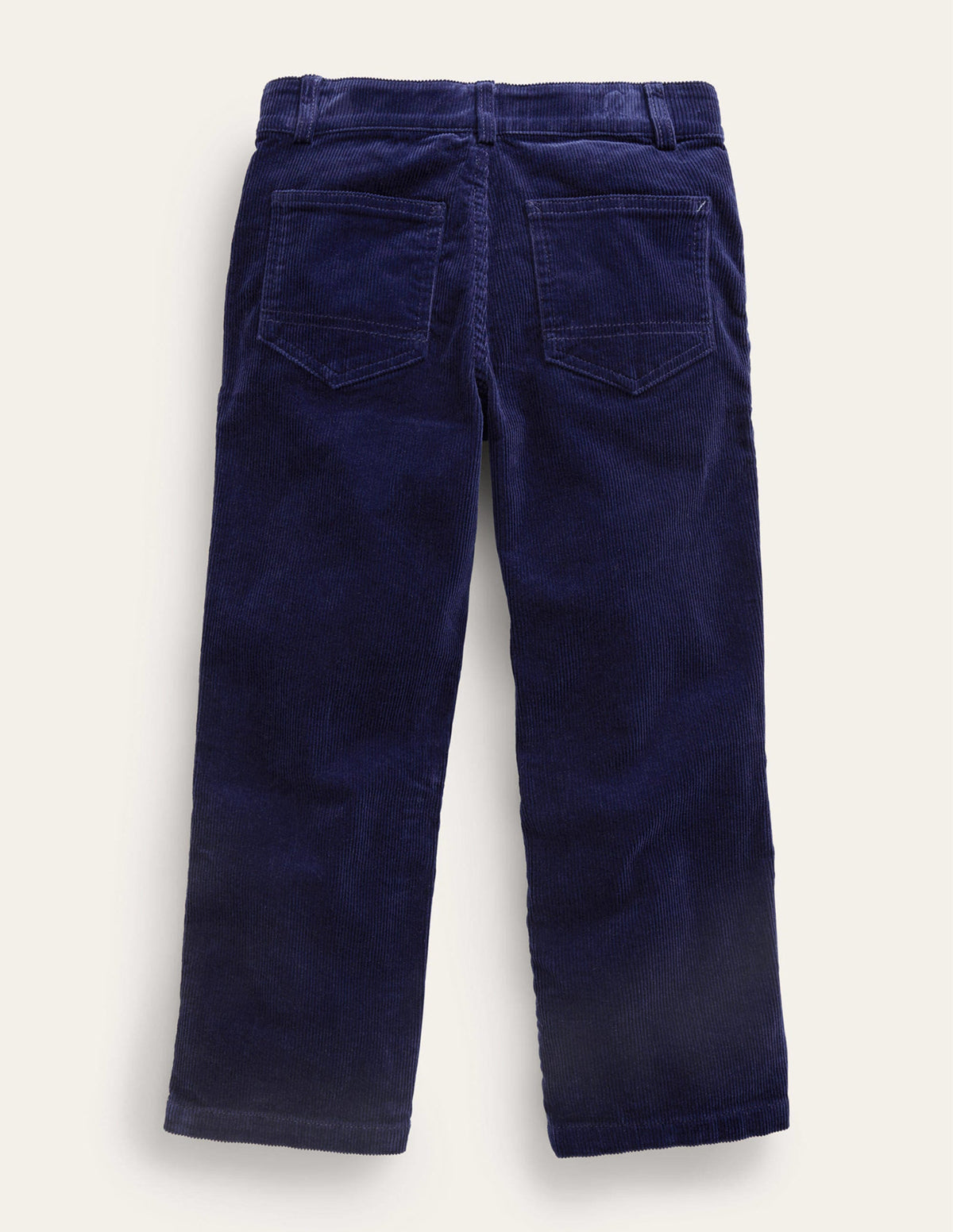 Straight Leg Cord Trousers-College Navy-2
