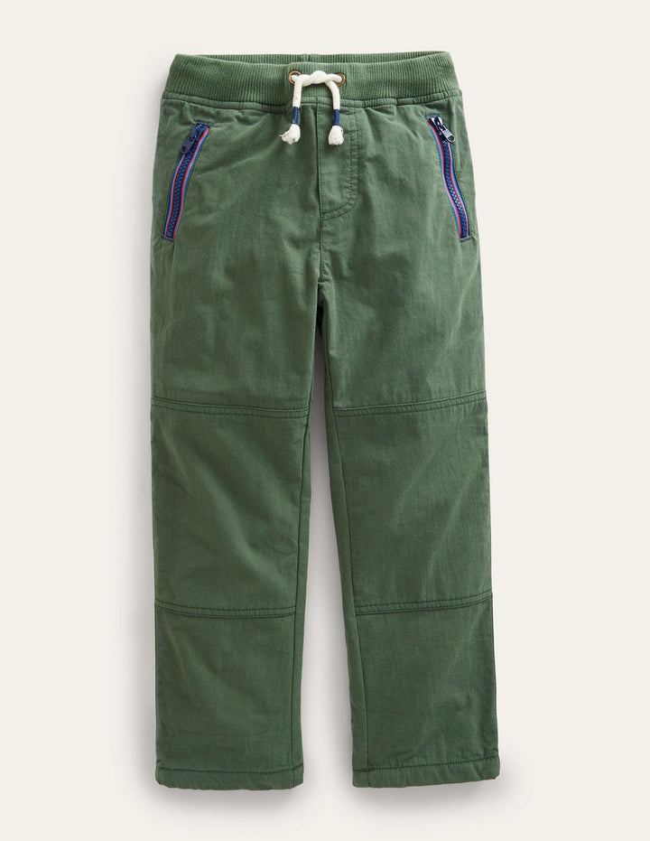 Cosy Lined Trousers-Monster Green