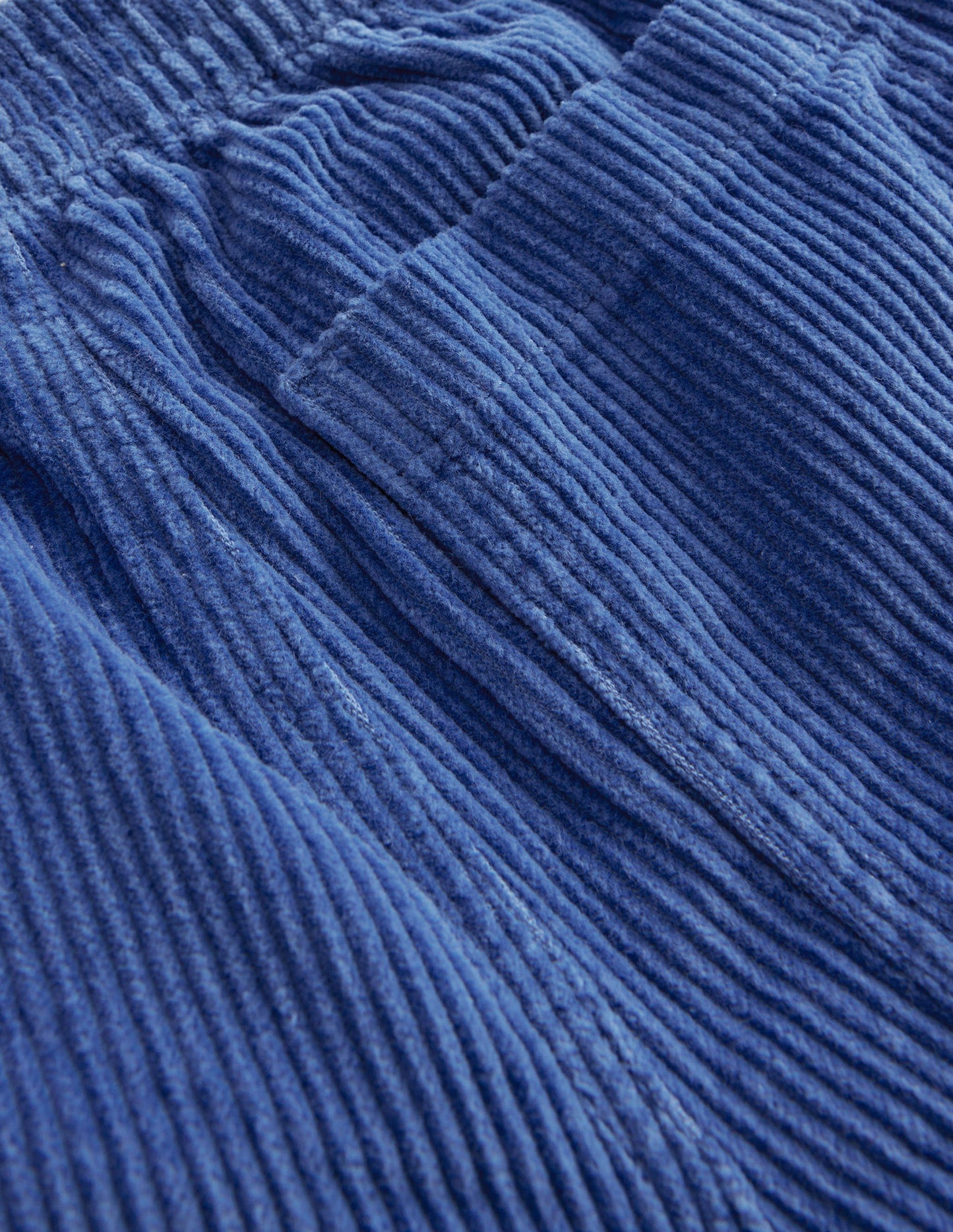 Chunky Pull-on Cord Trousers-Delft Blue