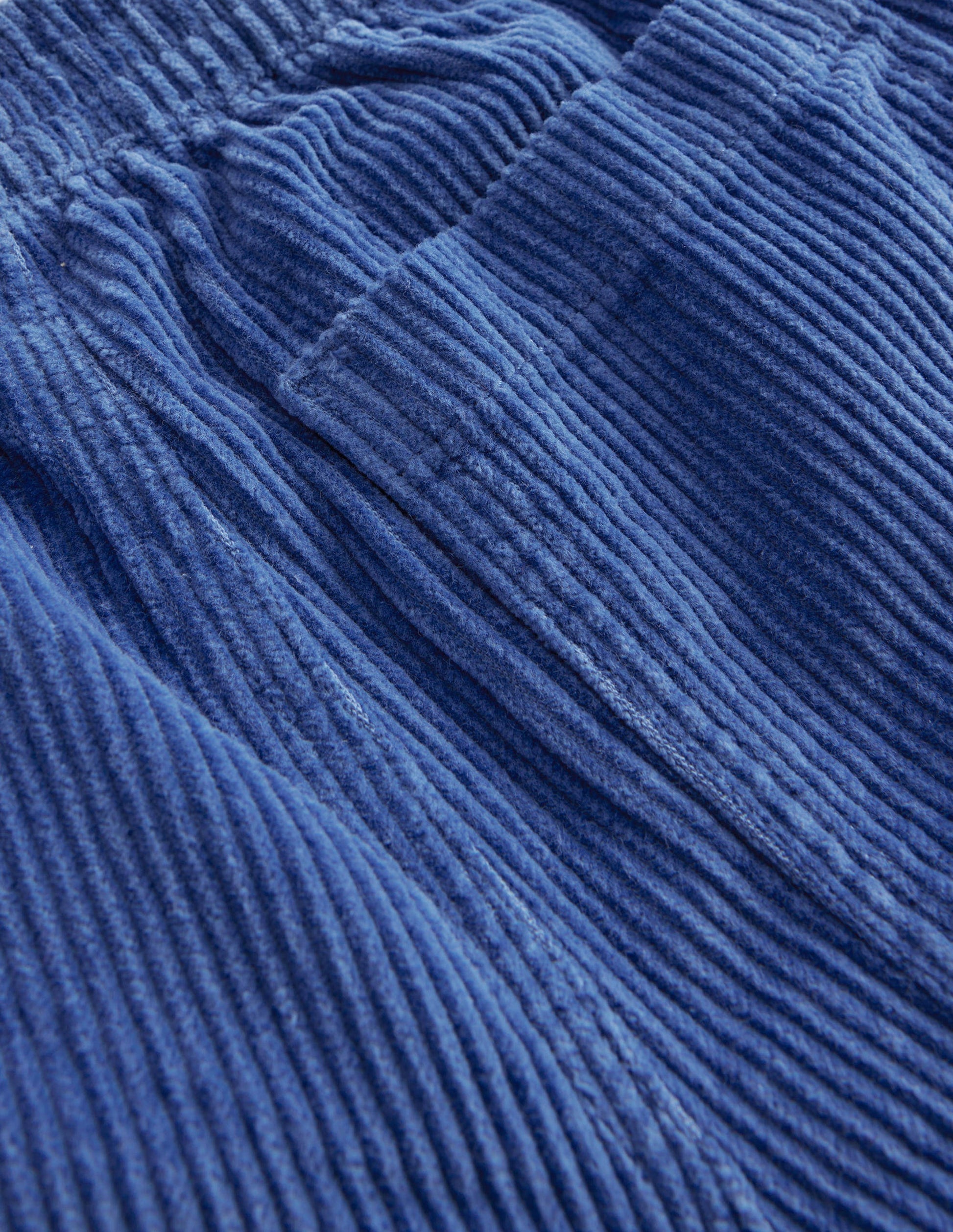Chunky Pull-on Cord Trousers-Delft Blue-3