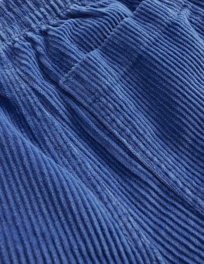 Chunky Pull-on Cord Trousers-Delft Blue-3