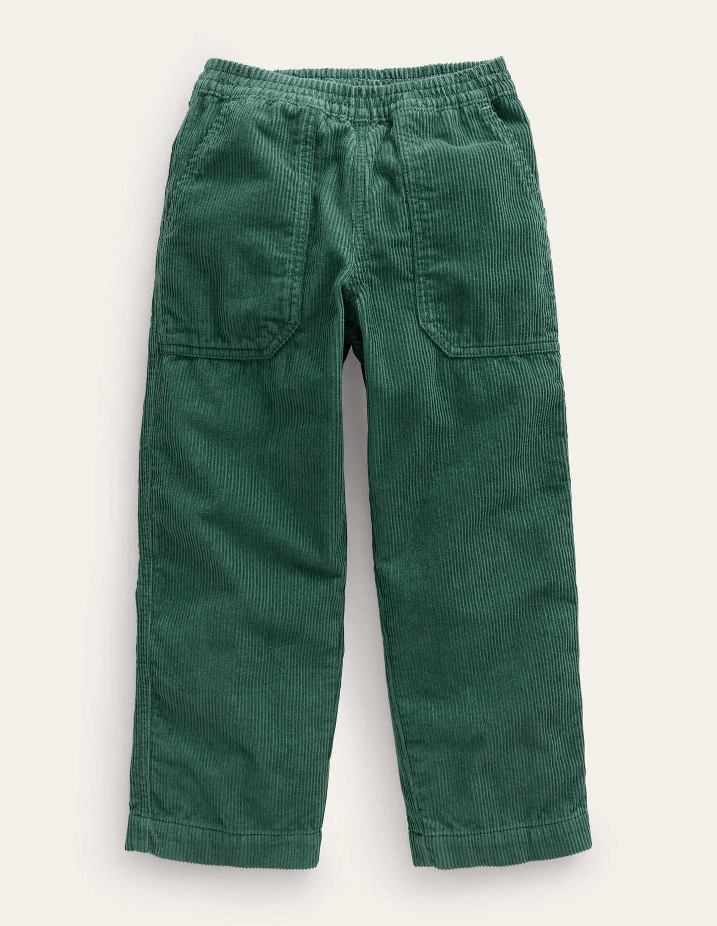 Chunky Pull-on Cord Trousers-Monster Green