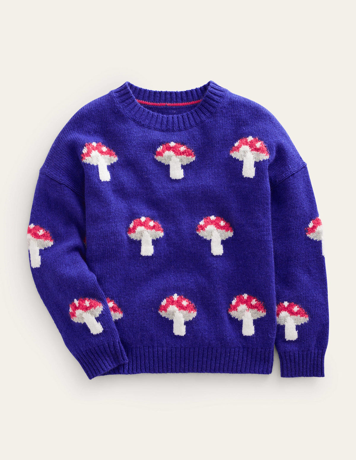 Wow All Over Jacquard Jumper-Bluing - Image 1