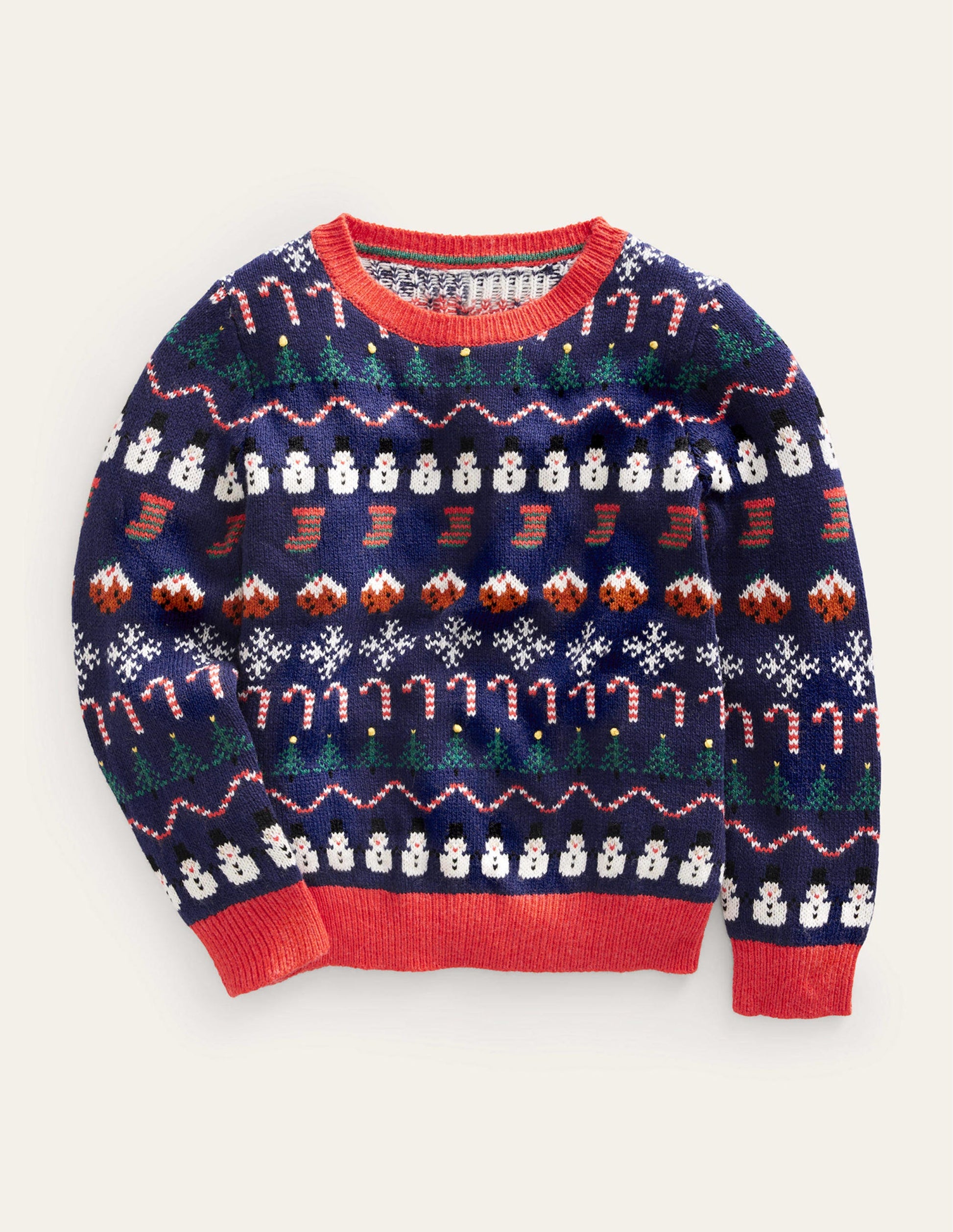 All Over Christmas Fair Isle-College Navy-2