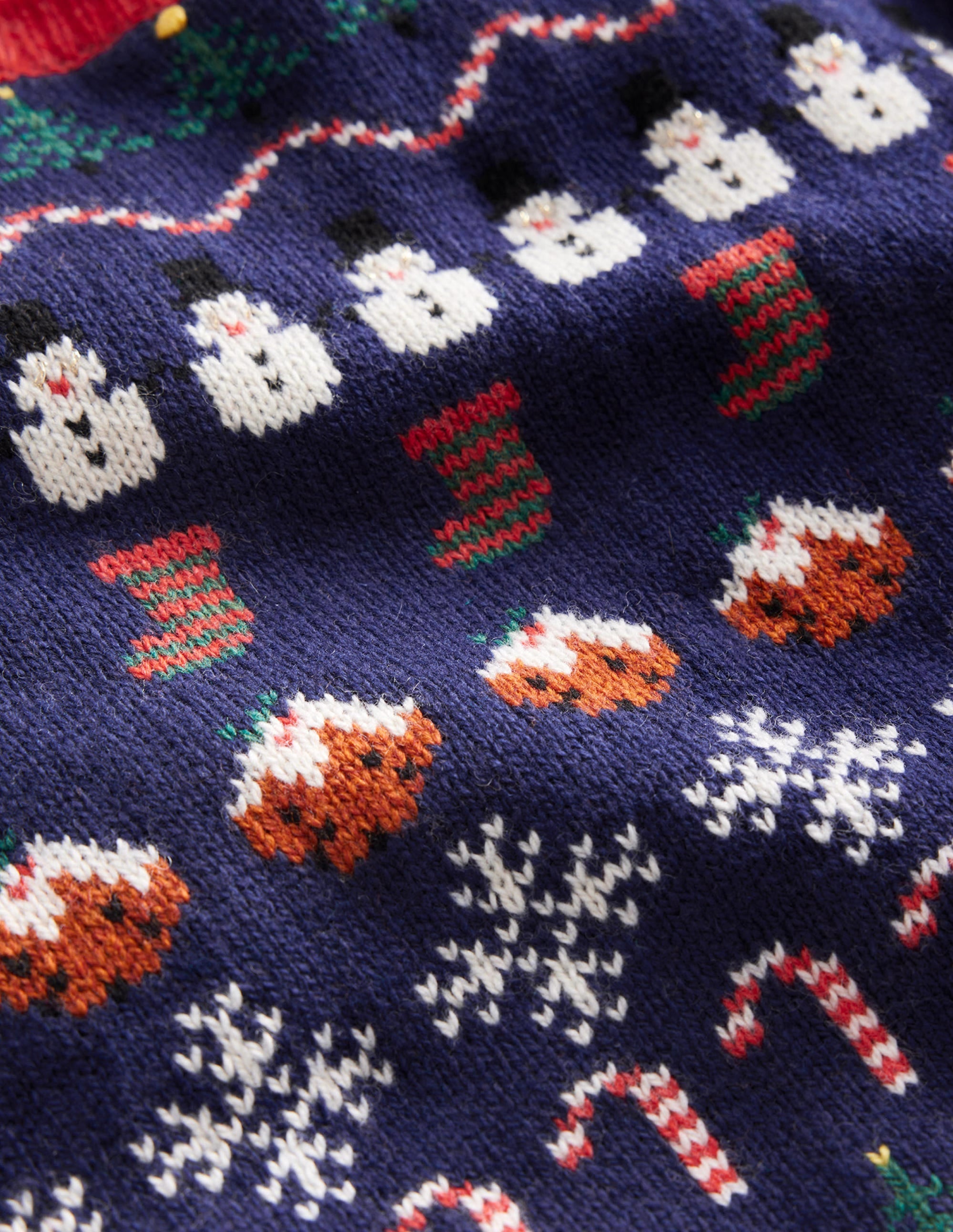 All Over Christmas Fair Isle-College Navy - Image 3